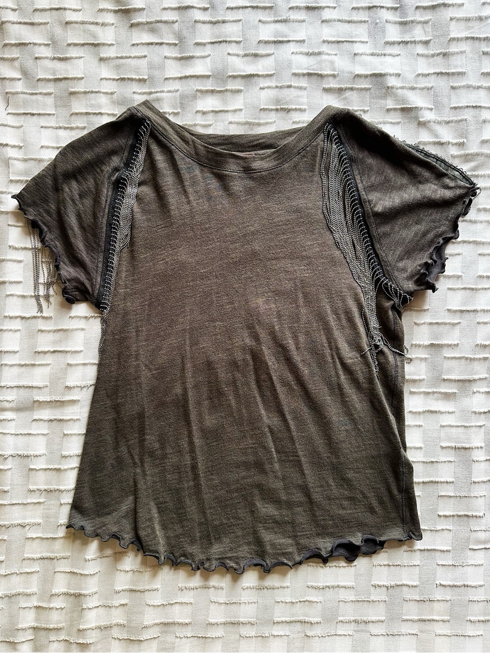 Free People Bang Bang fringe tee - Picture 4 of 10